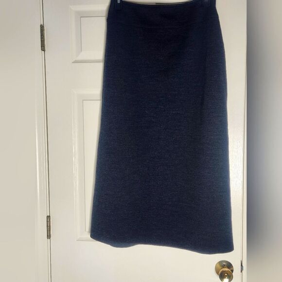 The Territiry Ahead 12 Charkcoal 100% WOOL Zipper Women's Maxi Classic Skirt - Picture 1 of 5